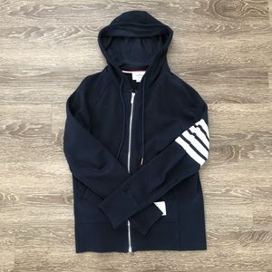 Thom Browne ‘Engineered’ 4-Bar Navy Hoodie